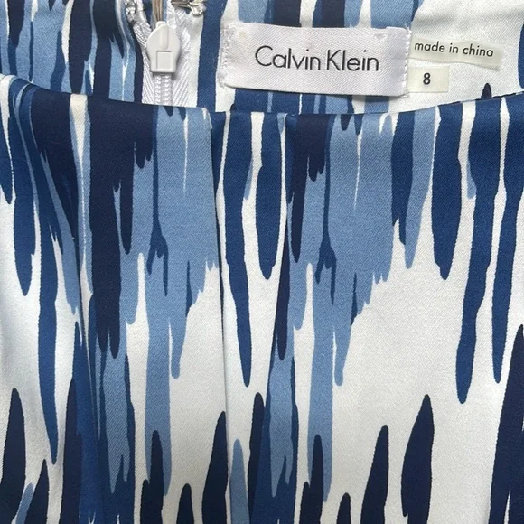 Calvin Klein Dress | Size 8 | Blue, Black & White - Picture 5 of 10